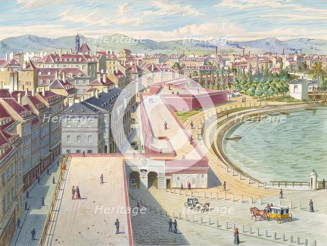 The Rotenturm Gate in Vienna, before 1858. Creator: Franz Gerasch.