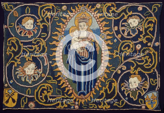 Panel Depicting Madonna and Child, Switzerland, 16th century. Creator: Unknown.