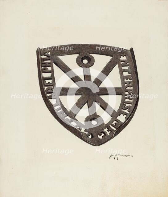 Trivet, 1941. Creator: Sydney Roberts.