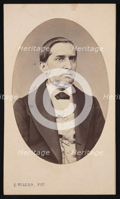 Portrait of Miguel Colmeiro y Penido (1816-1901), Before 1877. Creator: Q Toledo.
