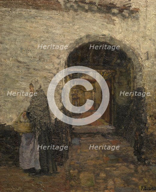 The Vlaaikensgang in Antwerp, c1900-1920s. Creator: Rene Bosiers.