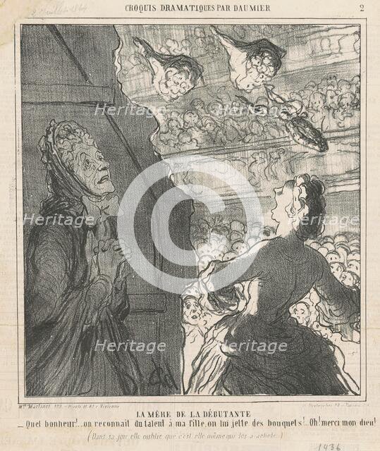 Le mère de la débutante, 19th century. Creator: Honore Daumier.