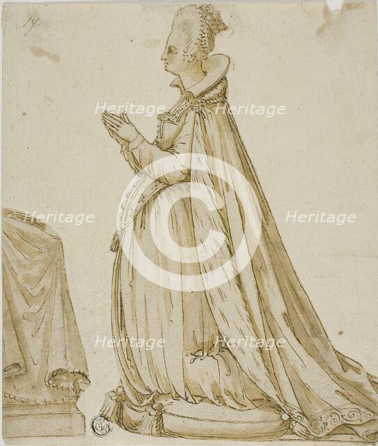 Lady Before a Prie-Dieu, n.d. Creator: Unknown.