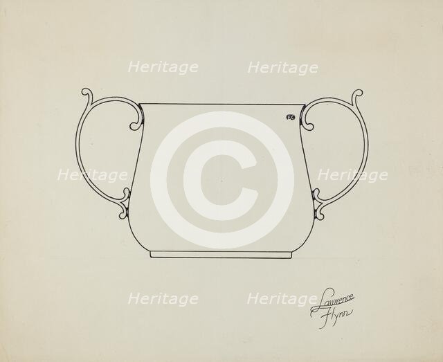 Silver Caudle Cup, c. 1936. Creator: Lawrence Flynn.