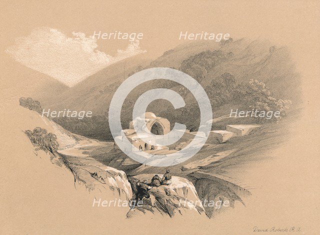 'The Fountain of Job', 1855. Artist: David Roberts.