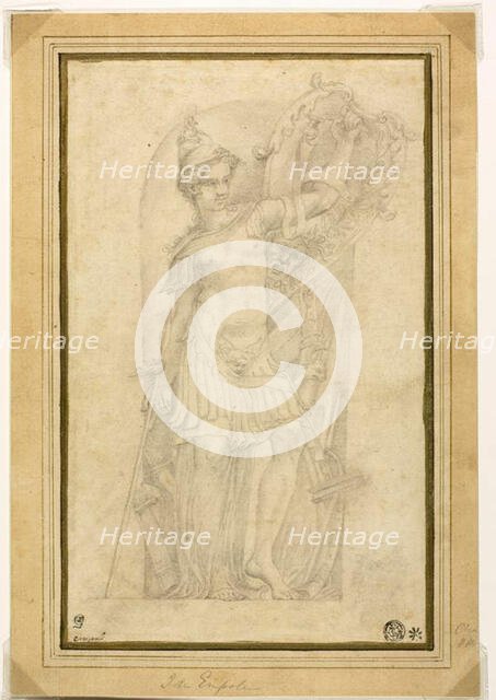 Minerva (or Bellona) in a Niche, n.d. Creator: Unknown.