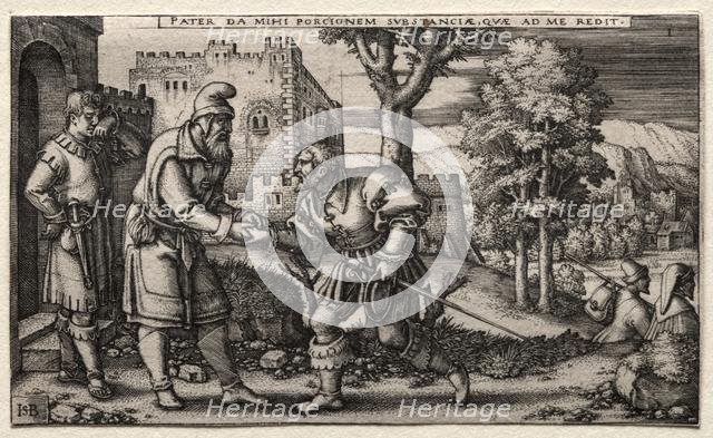 The Prodigal Son. Creator: Hans Sebald Beham (German, 1500-1550).