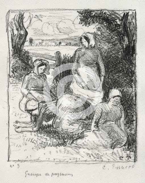 Group of Peasants, c. 1896. Creator: Camille Pissarro (French, 1830-1903).