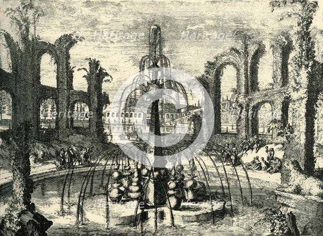 'Green fountain and coliseum'...Château D'Enghien, Belgium, late 17th-early 18th century, (1903). Creator: Unknown.