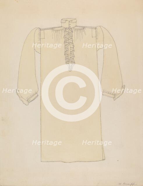 Man's Shirt, c. 1936. Creator: Margaret Knapp.