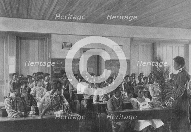 Class in nature study, 1904. Creator: Frances Benjamin Johnston.