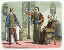 Henry VI of England and the Dukes of York and Somerset, 1450 (1864). Artist: James William Edmund Doyle