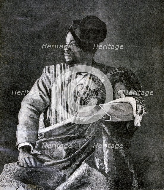 The chief Dahomey envoy for king Behanzin in Paris, 1893. Artist: F Meaulle