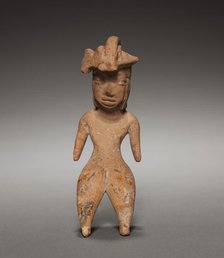 Female Figurine with Headdress, 1200-900 BC. Creator: Unknown.