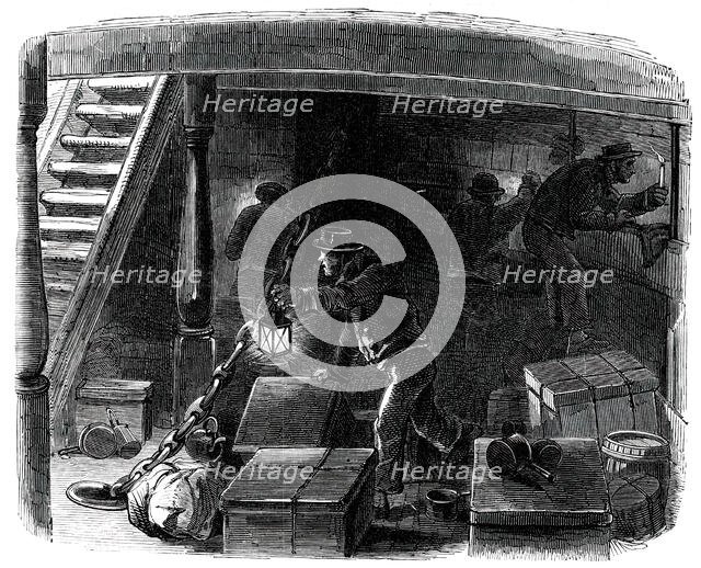 Searching for Stowaways, 1850. Creator: Unknown.