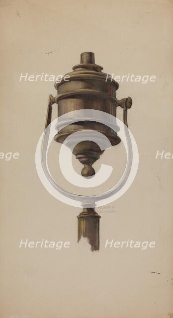 Fireman's Torch, c. 1937. Creator: Elmer G Anderson.