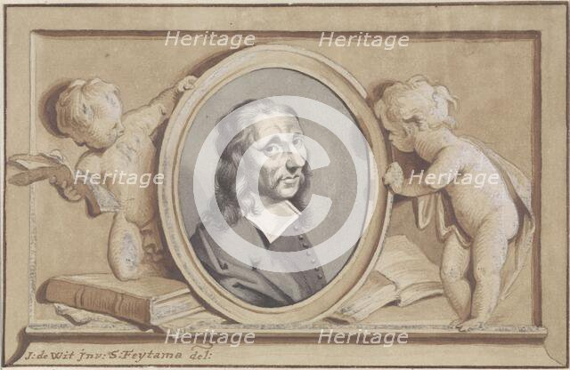 Portrait of Allaert van Everdingen, 1704-1758. Creator: Sybrand Feitama.