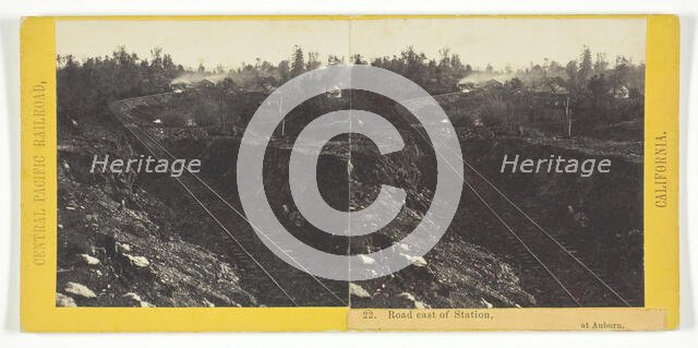 Road East of Station, at Auburn, 1864/69. Creator: Alfred A. Hart.