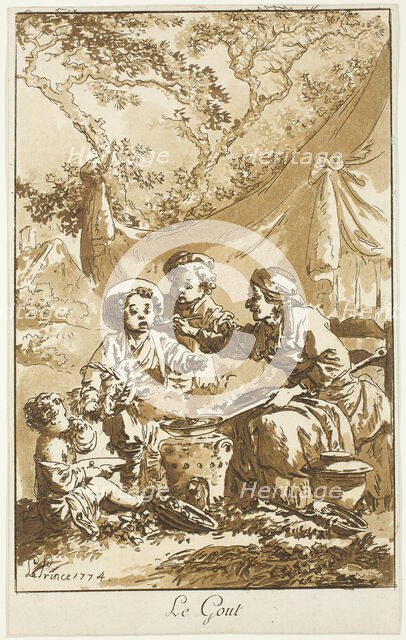 Taste, 1774. Creator: Jean Baptiste Le Prince.