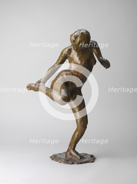 Dancer looking at the sole of her right foot, 1882-1895. Artist: Edgar Degas.