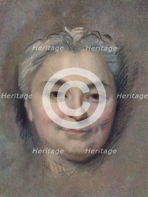 'Preparation to the portrait of Marie Catherine Dufloquet Reals, 1756. Artist: Maurice-Quentin de La Tour.