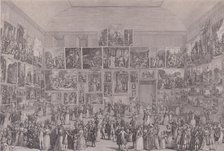 Exposition au Salon du Louvre en 1787. Creator: Pietro Antonio Martini.