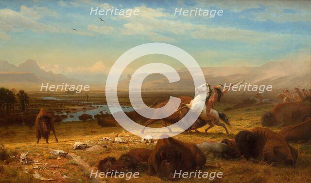 The Last of the Buffalo, 1888. Creator: Albert Bierstadt.