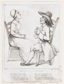 Spiritual Lovers, January 2, 1797., January 2, 1797. Creator: Thomas Rowlandson.