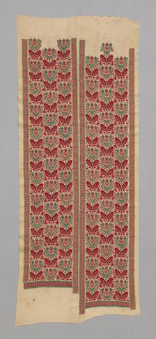 Panel (Half of a Bed Curtain), Pátmos, 17th century. Creator: Unknown.