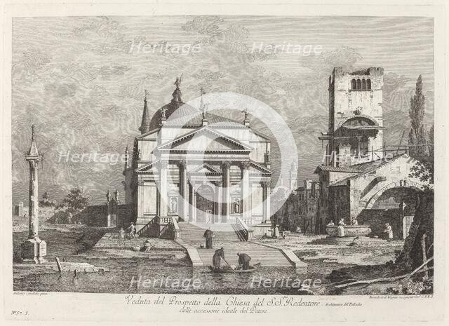 Veduta del Prospetto della Chiesa del SS. Redentore, 1742. Creator: Fabio Berardi.