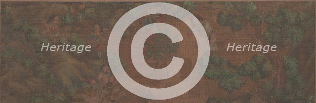 Landscape Painting of Figure in Woodland Setting. Creator: Unknown.