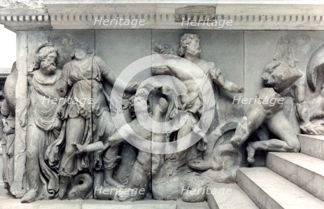 Detail from the Great Frieze of the Pergamon Altar, 180-159 BC. Artist: Unknown