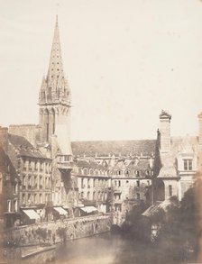 Rue des Petits Murs, Caen, 1852-54. Creator: Edmond Bacot.