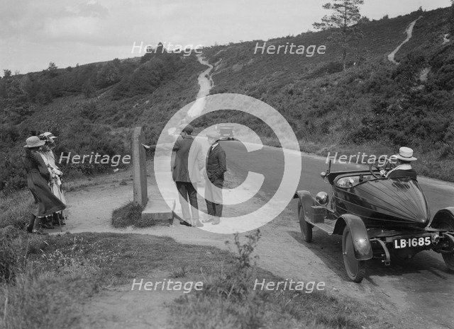 Morris Cowley with airship-tail body, The Sailors Grave, near Hindhead, Surrey, c1920s. Artist: Bill Brunell.