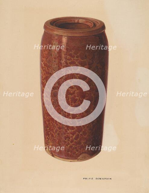 Pickle Jar, c. 1939. Creator: Fritz Boehmer.