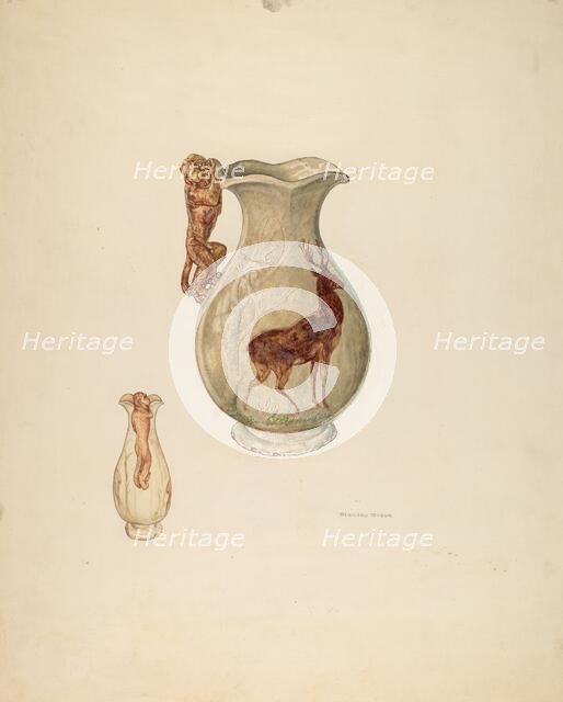 Pottery Vase, probably 1941. Creator: Stanley Mazur.