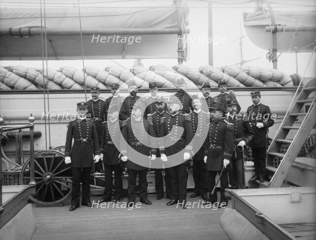 U.S.S. Pensacola, officers, between 1890 and 1901. Creator: Unknown.