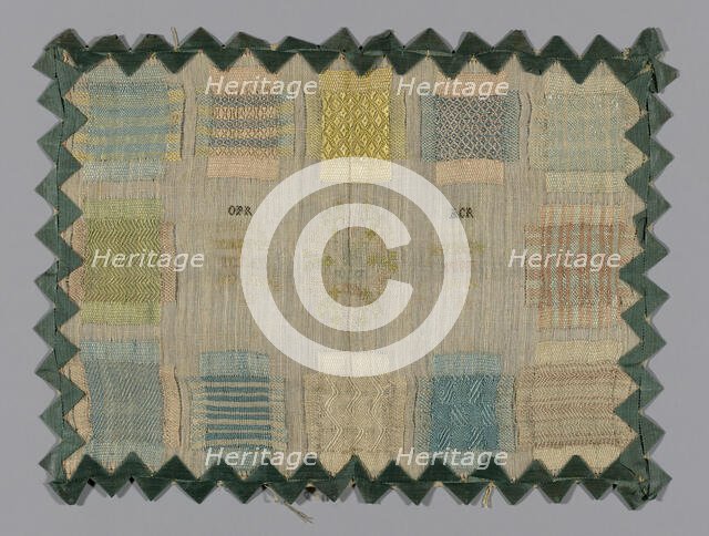 Sampler, Denmark, 1801. Creator: Unknown.