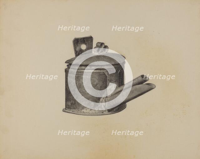 Spout Lamp, c. 1940. Creator: Helen Hobart.