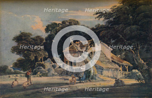 A Devonshire Farm, c1798, (1921). Artist: Unknown