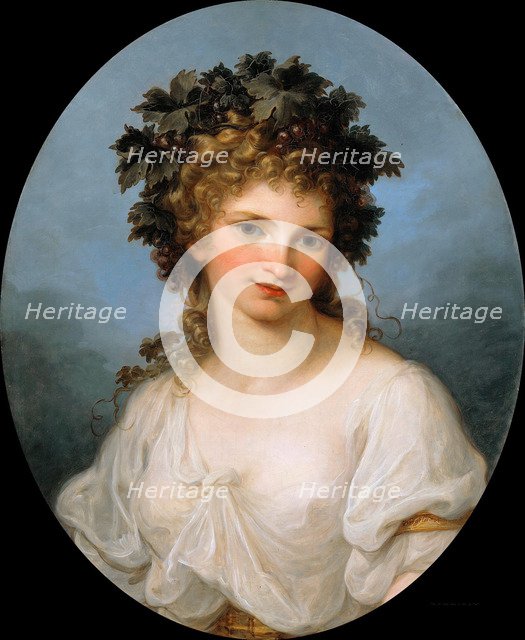 Self-portrait as Bacchante, before 1786. Artist: Kauffmann, Angelika (1741-1807)