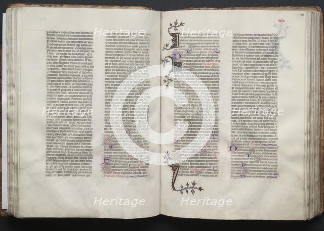 The Gotha Missal: Fol. 47v, Text, c. 1375. Creator: Master of the Boqueteaux (French); Workshop, and.