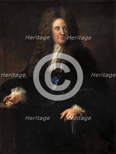 Portrait of Jules Hardouin-Mansart (1646-1701). Artist: Troy, François, de (1645-1730)