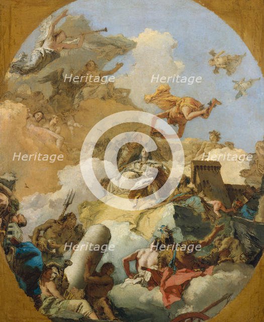 The Apotheosis of the Spanish Monarchy, 1760s. Creator: Giovanni Battista Tiepolo.