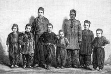 English acrobat boys detained by an Arab company in Constantinople, 1881. Creator: R&E Taylor.