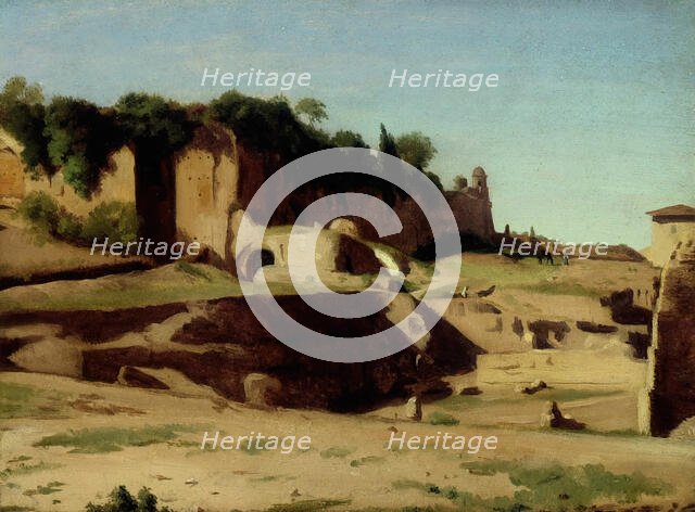 The Imperial Palace on the Palatine, Rome, 1834. Creator: Paul Flandrin.