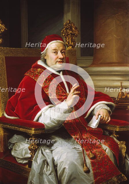 Portrait of Pope Clement XIII, 1759. Creator: Anton Raphael Mengs.