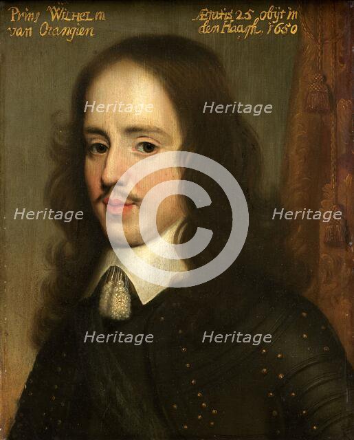Portrait of Willem II (1626-50), Prince of Orange, c.1653. Creator: Workshop of Gerard van Honthorst.