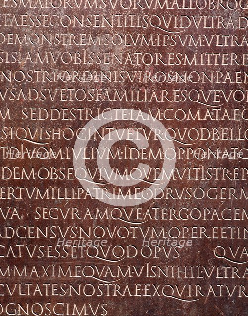 Gallo-Roman stone tablet. Artist: R Guillemot