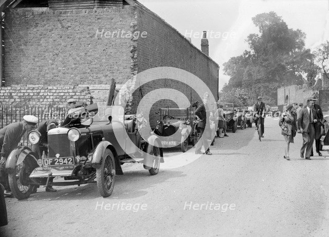 Star 18/50 and Austin 747 cc at the North West London Motor Club Trial, 1 June 1929. Artist: Bill Brunell.